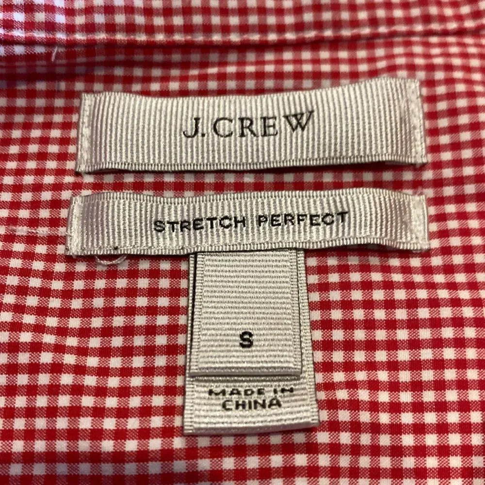 J Crew Stretch Perfect Small Button Down Shirt Lo… - image 5